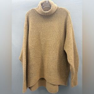 & Other Stories Los Angeles Atelier Oversized Turtleneck Sweater Wool Blend Sz S